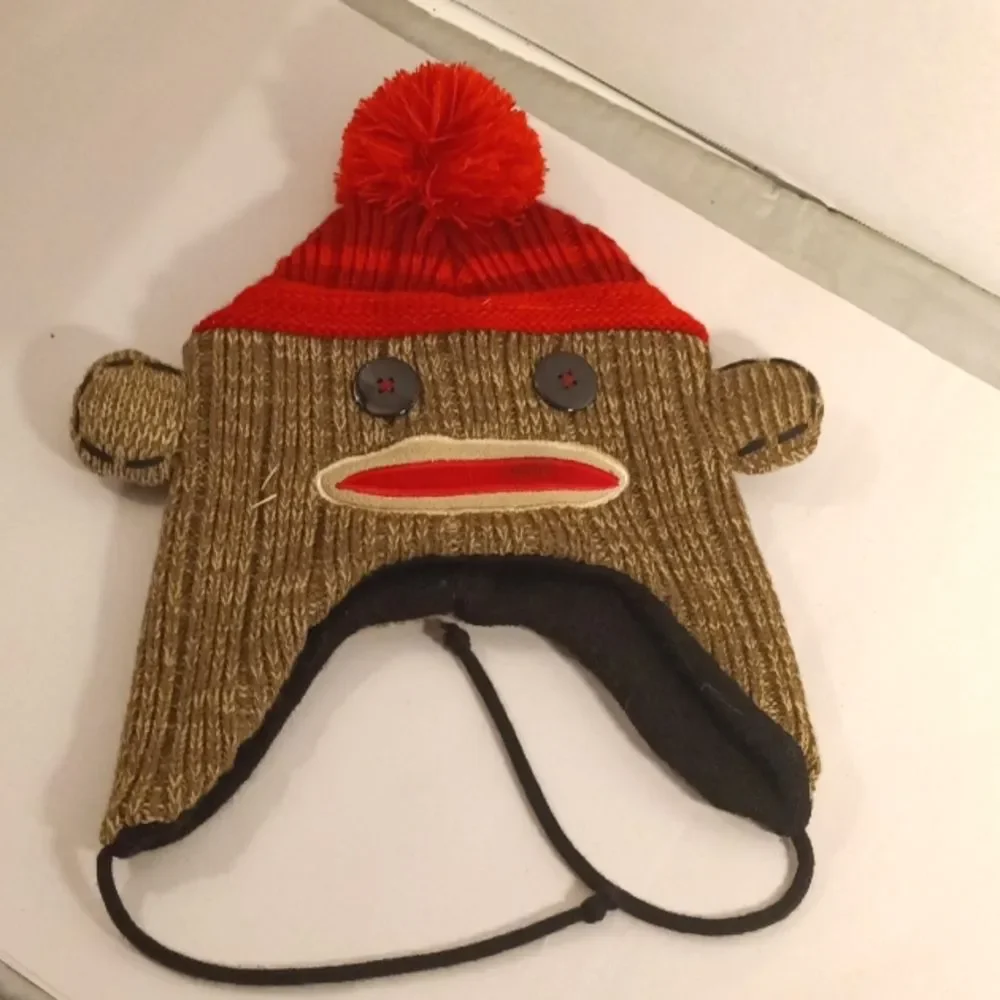 Adult Sock Monkey Hat OS